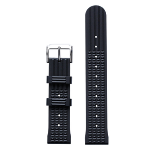 OEM Black Fluorine Rubber Watch Straps Manufacturer Watch Band Factory for Dive Watches Brand