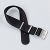 CONKLY High Quality Herringbone Nylon Watch Band Black in 20mm with NATO Strap Brushed Hardware for Tudor Rolex Watches