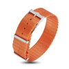 OEM Hot Sell Herringbone Nylon Watch Strap Orange Color in 20mm with NATO Band Brushed Hardware for Tudor SEIKO Watches