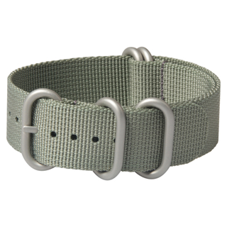 Custom Grey Color ZULU Watch Bands with Brushed Buckle without Dey Fee