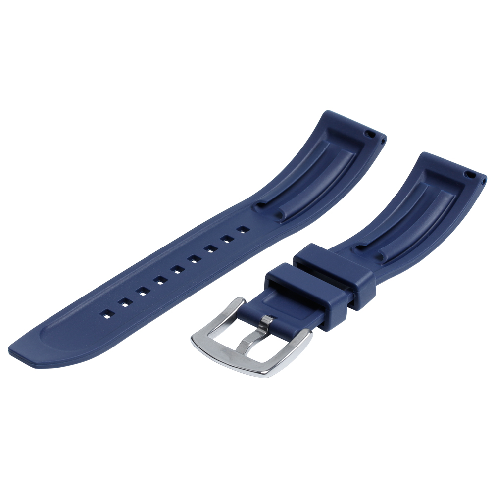 Factory Outlet Premium Navy Rubber Watch Strap Factory Watch Band Manufacturer for Each Brand Watches