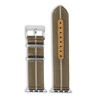 CONKLY OEM Nylon Apple Watch Strap with Leather Pads For Holes Nylon Watch Band Manufacturer in 20mm 22mm 24mm for Iwatch S8/S7/S6/S5