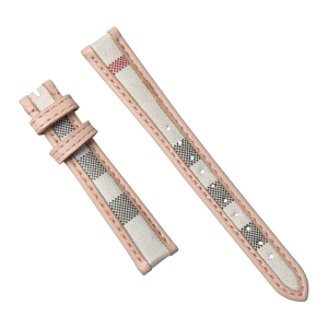 Wholesale 2 Piece of Beige Canvas And Leather Watch Straps Factory