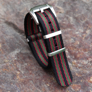 CONKLY OEM Seatbelt Herringbon Nylon Material Watch Straps NATO Band with Pin Buckle in Each Size with Stripe Colors