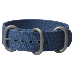 Custom navy Canvas ZULU Watch Bands From CONKLY Factory