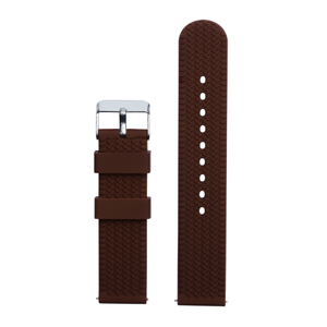Wholesale Brown Wave Pattern Silicone Watch Band Factory Watch Band Manufacturer for Each Brand Watches