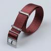 CONKLY Hot Sell Herringbone Nylon Watch Band Wine Red Color in 20mm with NATO Band Brushed Hardware for OMEGA SEIKO Watches