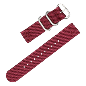 Custom 2 Piece of Red Nylon Watch Straps From CONKLY