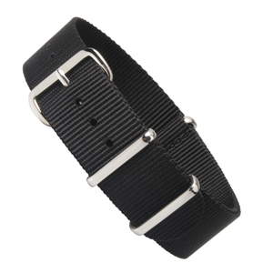 Wholesale Black Nato Nylon Watch Strap G10 Nylon Watch Band in 18mm And 20mm From CONKLY