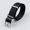 CONKLY High Quality Herringbone Nylon Watch Band Black in 20mm with NATO Strap Brushed Hardware for Tudor Rolex Watches