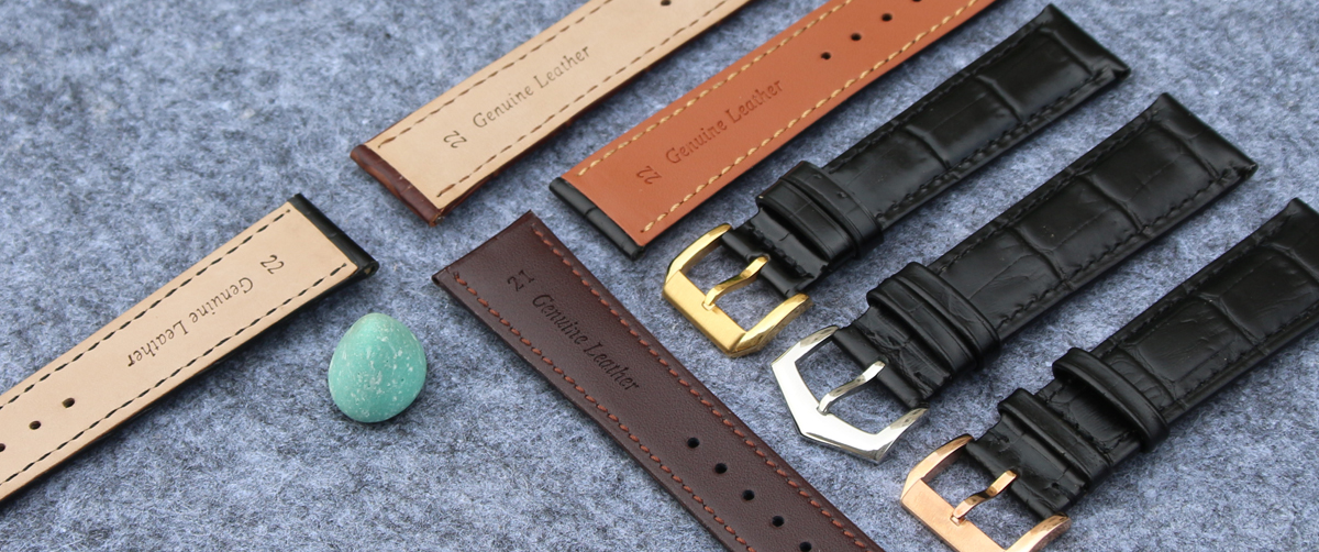 2 piece of leather watch band