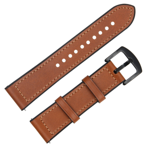 New Style 2 Piece of Brown Genuine Leather And Silcone Watch Band For Watches Company From CONKLY