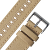 Hot Sell Sand 2 Piece of Canvas Watch Band with Embroidery Hole in 20mm And 22mm From CONKLY
