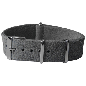 20mm Grey Suede Leather Watch Band Factory From CONKLY