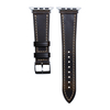 CONKLY-OEM Dark Brown Italian Oil Wax Leather Handmade Leather Watch Band in 20mm 18mm Adaptation with Iwatch Connector 40mm 44mm