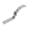 OEM Wholesale Universal 3-Link Flat End Metal Watch Strap with Push-Button Butterfly Clasp