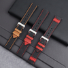 Premium Hand-Stitched Two-Tone Leather Watch Strap | Vintage Contrast Color Genuine Leather Band Wholesale