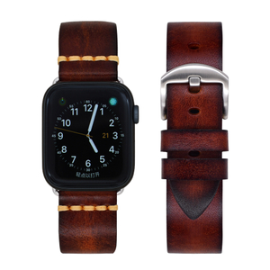 CONKLY In Stock Vintage Genuine Leather Band for Apple Watch Ultra 2/9/8 Ready To Ship Wholesale Strap