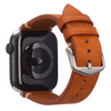 CONKLY Vintage Waxed Pull-Up Leather Apple Watch Strap Hand Stitched Saddle Accent Brushed Buckle OEM