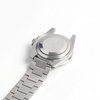 OEM Wholesale Universal 3-Link Flat End Metal Watch Strap with Push-Button Butterfly Clasp
