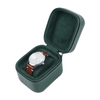 OEM Green Leather Single Slot Watch Box Anti-Scratch Zippered Travel Case