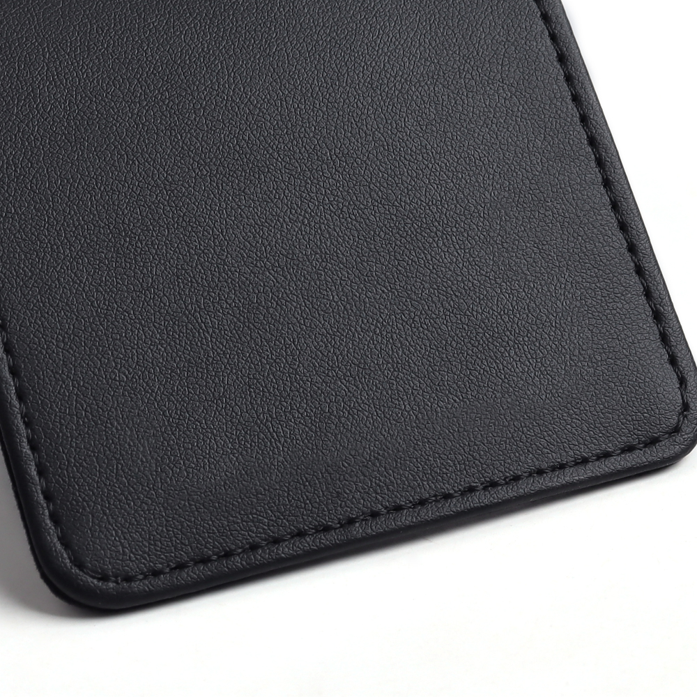 Wholesale OEM Black Leather Single Watch Travel Case with Dual Snap Fasteners