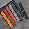Dual Ridge FKM Rubber Watch Band Wholesale Custom Logo Ocean Diver Strap | CONKLY B2B Factory Direct