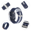 CONKLY Vintage Canvas Apple Watch Band 20mm 22mm 24mm Leather Hole Accent Custom Color Hardware OEM