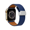 CONKLY Pebbled Leather Magnetic Foldover Clasp Apple Watch Strap Custom Hardware OEM Manufacturer