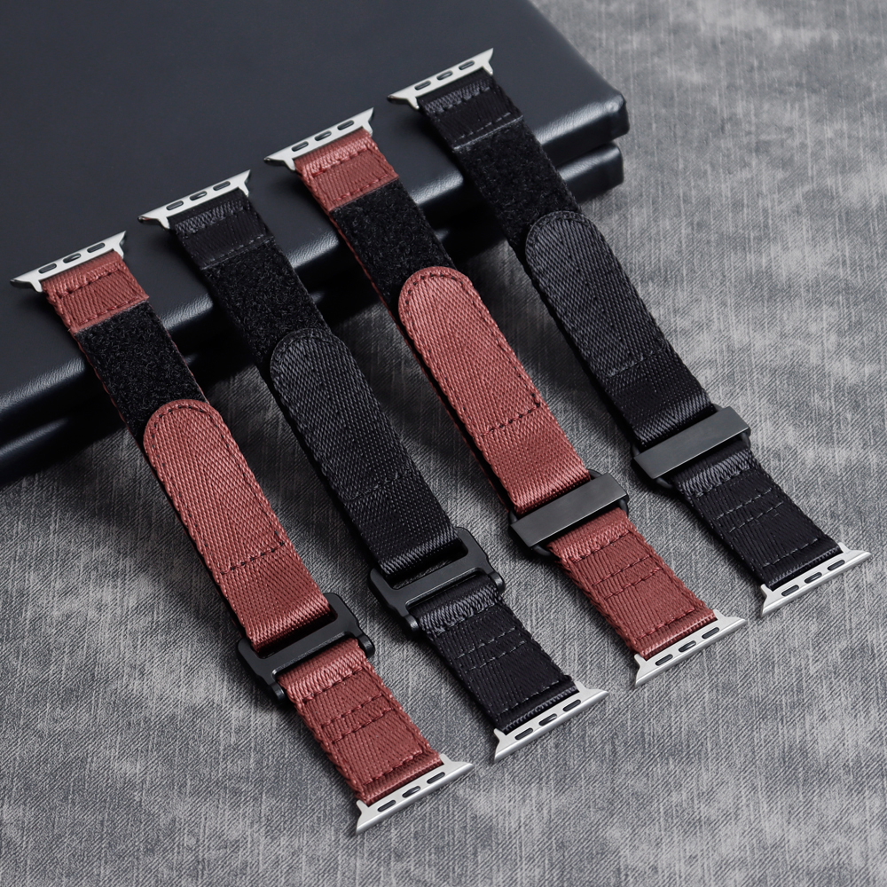 CONKLY OEM And Offer Velcro Watch Band for Apple Watch S8/S7/S6 with Nylon Material in 22mm And 24mm