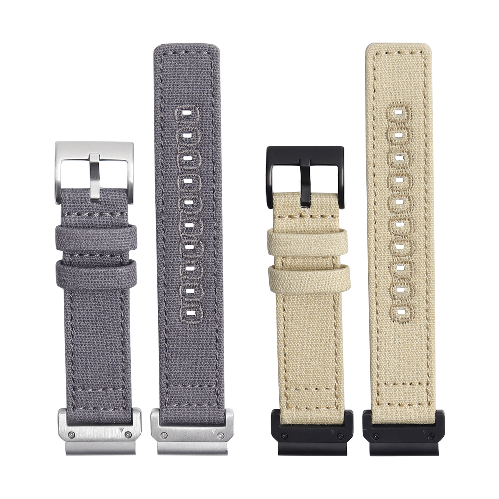 CONKLY Tactical Canvas Strap for Garmin - Reinforced Embroidered Eyelets - Premium QuickFit Replacement Band for B2B Wholesale