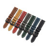 Custom Two-Tone Hand-Stitched Leather Watch Strap | Rugged Double-Layered Artisan Watch Band Wholesale
