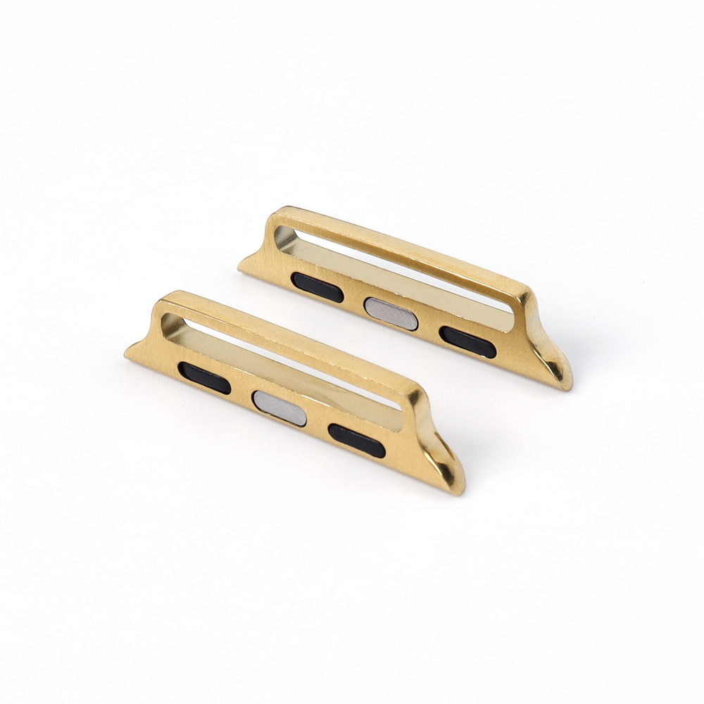 Wholesale CNC One-Piece Integrated Adapter for Apple Watch Band Series 9 8 7 SE Ultra 2 - Solid Metal Lug Connector