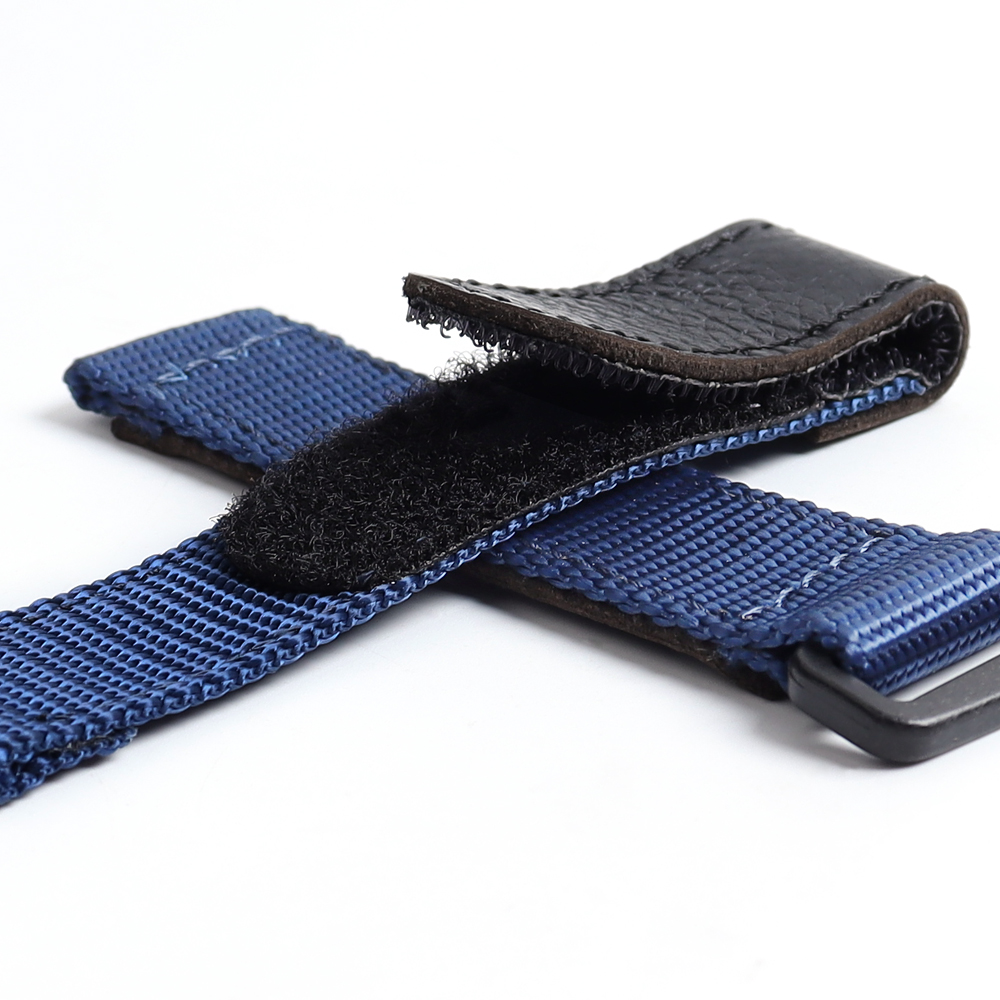 Universal Tactical Nylon Leather Watch Band with Hook And Loop Closure