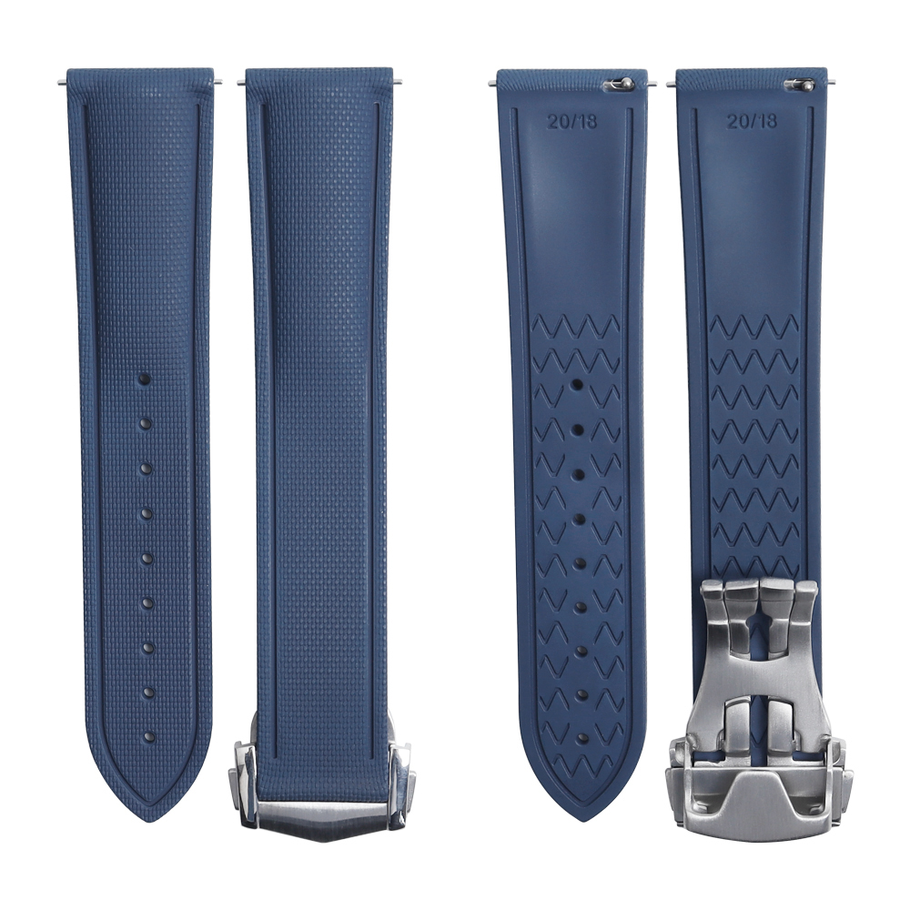 FKM Rubber Watch Strap Factory OEM ODM Wholesale Custom Logo Watch Band Manufacturer
