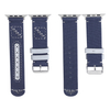 CONKLY Vintage Canvas Apple Watch Band 20mm 22mm 24mm Leather Hole Accent Custom Color Hardware OEM