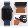 CONKLY Vintage Waxed Pull-Up Leather Apple Watch Strap Hand Stitched Saddle Accent Brushed Buckle OEM