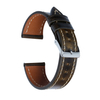 CONKLY-OEM Dark Brown Italian Oil Wax Leather Handmade Leather Watch Band in 20mm 18mm Adaptation with Iwatch Connector 40mm 44mm