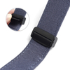 Snap Black Canvas Watch Bands with New Stitching in 22mm For Watch Company