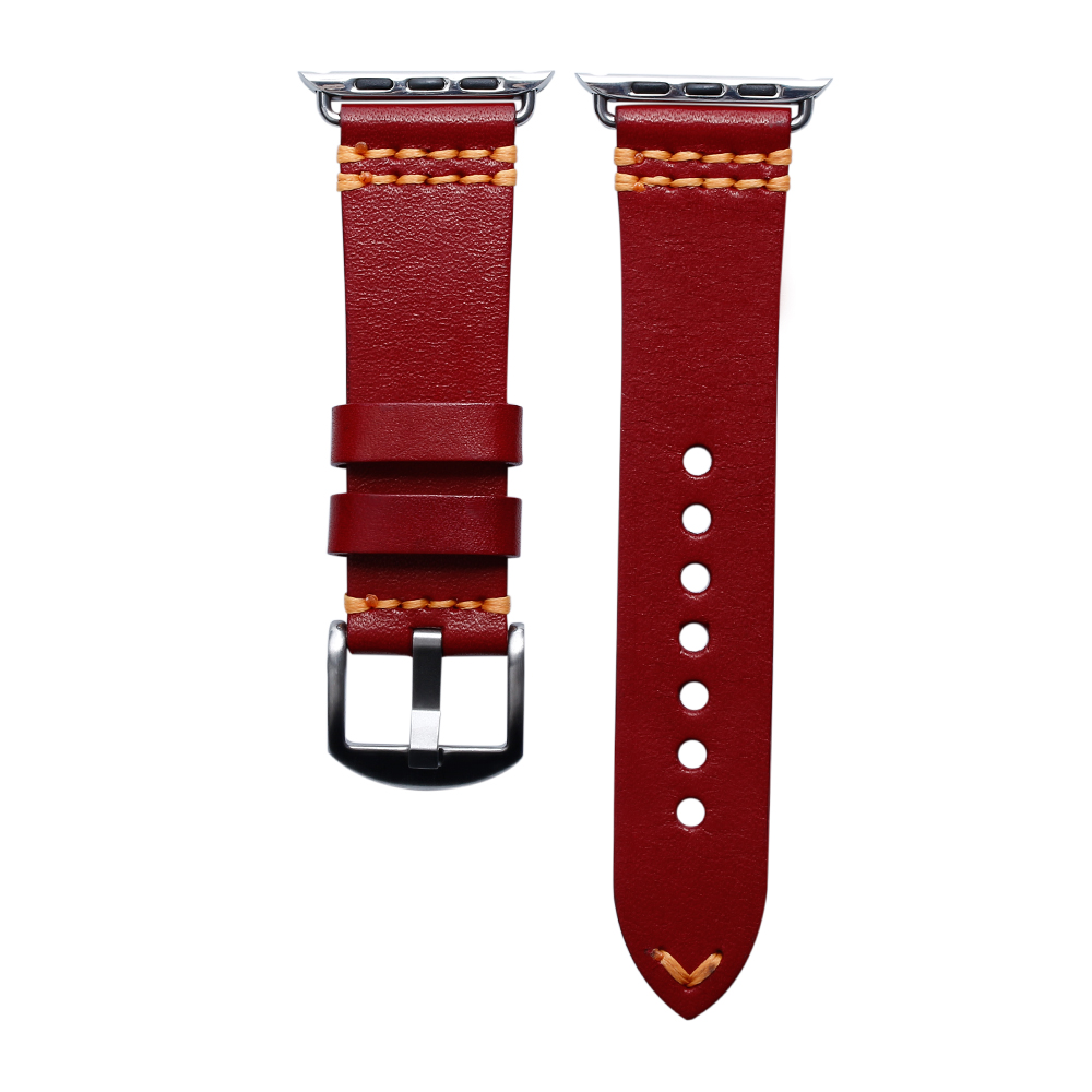 Luxury Oil-Waxed Genuine Leather Strap for Apple Watch - Retro Pull-up Leather Band - Premium B2B Wholesale