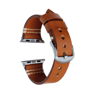 Luxury Oil-Waxed Genuine Leather Strap for Apple Watch - Retro Pull-up Leather Band - Premium B2B Wholesale