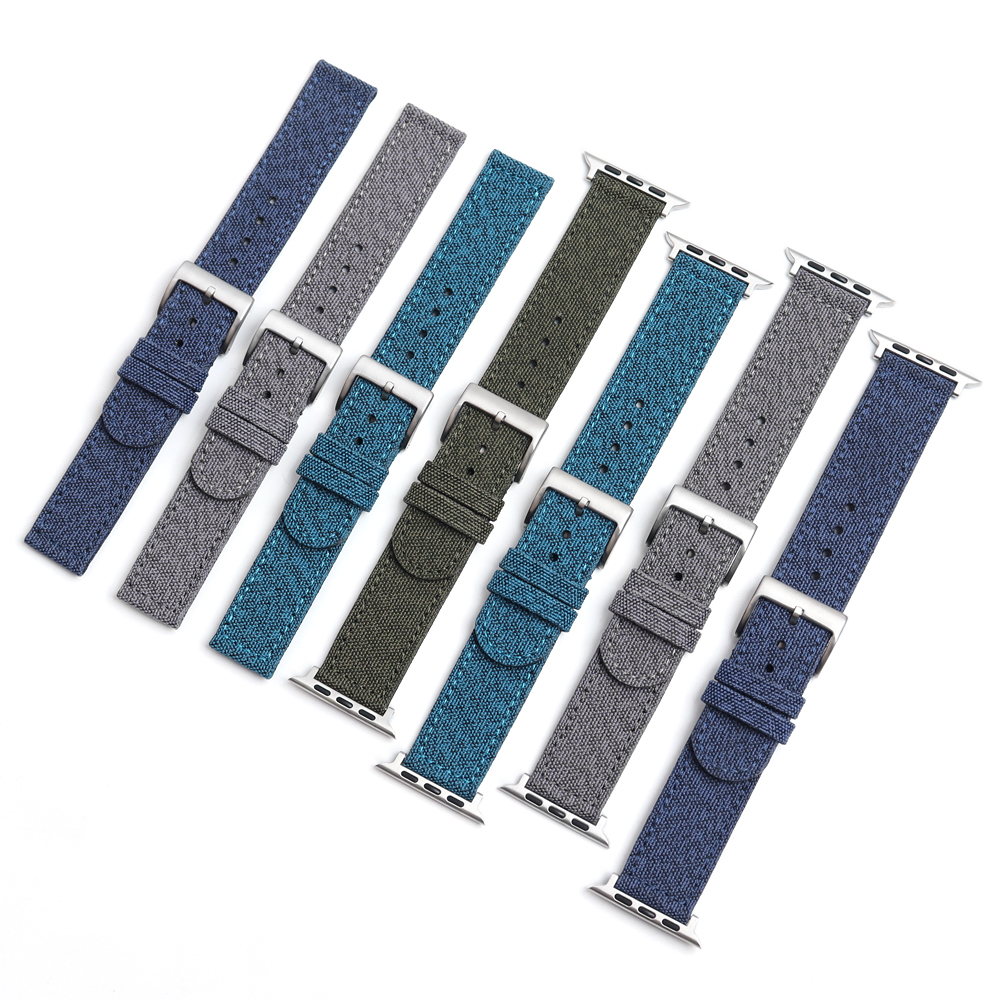 Performance Sailcloth Strap for Apple Watch - Premium Water-Resistant Patchwork Band - B2B Wholesale Custom Factory