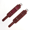 Custom Heavy-duty Canvas And Leather Bund Watch Strap Retro Rivet Padded Wide Cuff Watch Band for Men