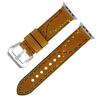 CONKLY Rainbow Cross-Stitched Matte Leather Apple Watch Band Heavy Duty Pre-V Pin Buckle Custom OEM