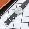 Custom New Ribbed Nylon Watch Strap Gray Color in 20mm 22mm with NATO Band Brushed Hardware for SEIKO