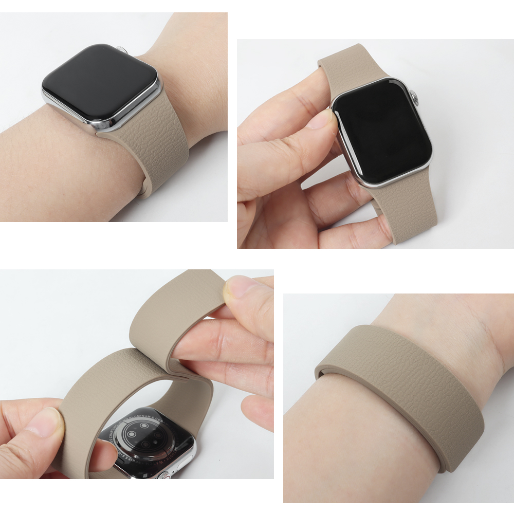 OEM Premium Magnetic Silicone Watch Band From Watch Straps Factory Accept Customized Color Size