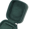 OEM Green Leather Single Slot Watch Box Anti-Scratch Zippered Travel Case
