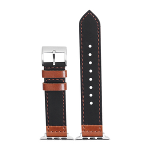 Premium Two-Tone Genuine Leather Strap Compatible with Apple Watch - Wholesale Custom B2B Edition