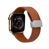 CONKLY Pebbled Leather Magnetic Foldover Clasp Apple Watch Strap Custom Hardware OEM Manufacturer
