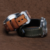 High Quality Crazy Horse Leather Watch Straps with Heavy Buckle in 20mm 22mm for Rolex Watches Brand From CONKLY